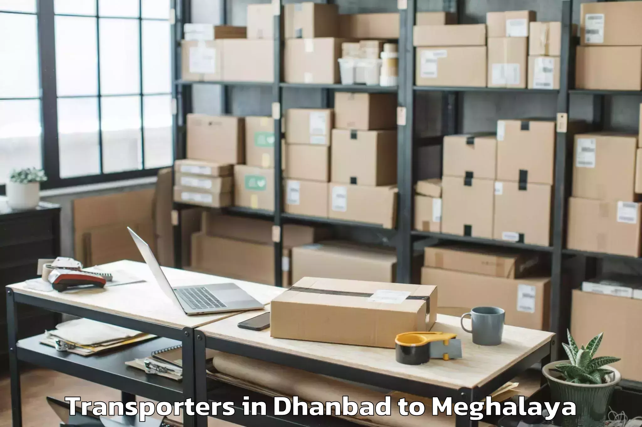 Book Dhanbad to Nongstoin Transporters Online